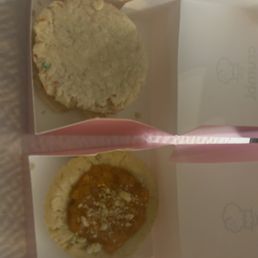 Mystery cookie (cereal and milk) and peach pie. Mystery cookie (cereal and milk) and peach pie.