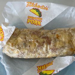 Breakfast burrito. It's huge!