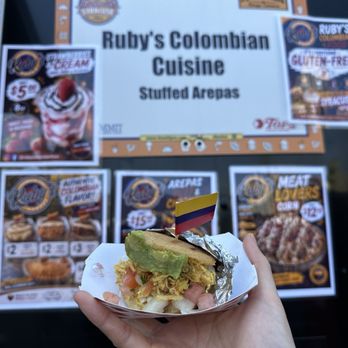 Ruby's Colombian Food - Chicken arepa - Food Trucks Near Me - Syracuse, New York Ruby's Colombian Food - Chicken arepa - Food Trucks Near Me - Syracuse, New York