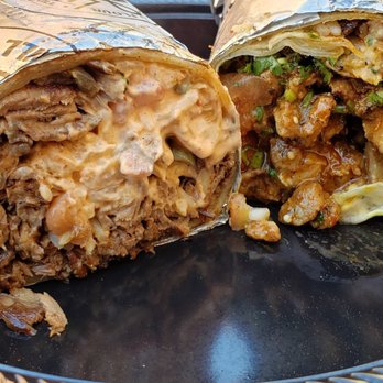 Brick and Flour - Left- House Special with Asada. Right- Al Pastor - Mexican Near Me - Glendale, California