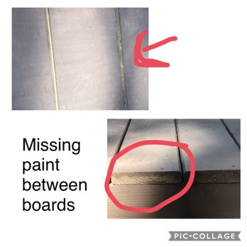 Just Remodeling - missing paint between boards - Handyman Near Me Just Remodeling - missing paint between boards - Handyman Near Me