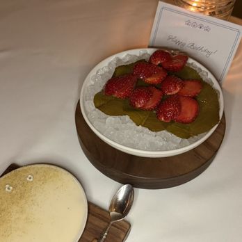 Eleven Madison Park - strawberries and cream - New American Near Me - New York, New York Eleven Madison Park - strawberries and cream - New American Near Me - New York, New York