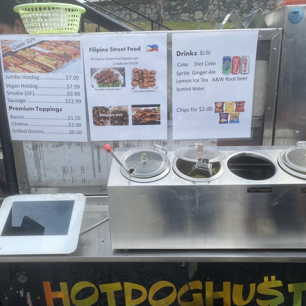 Hotdog Hustlin’ - 06/2023 Menu - Street Vendors Near Me - Victoria, British Columbia