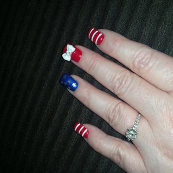 Serenity Nails And Lashes Studio - 4th of july nails. - Nail Salons Near Me - Modesto, California