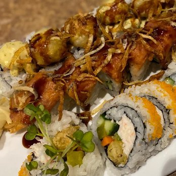 Sushi Ari - I would say our fav would have to be the (L) Pearls on the Beach & (M) Heaven of Tuna Roll. - Sushi Bars Near Me - Puyallup, Washington Sushi Ari - I would say our fav would have to be the (L) Pearls on the Beach & (M) Heaven of Tuna Roll. - Sushi Bars Near Me - Puyallup, Washington