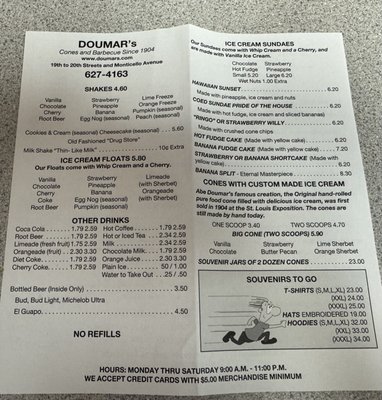 Menu photo 1 Doumar's Cones & Barbecue Norfolk, VA