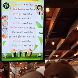 Matcha Milk Tea menu