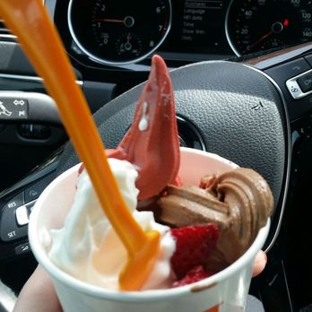 Orange Leaf Frozen Yogurt - Red velvet, Chocolate brownie, and cheese cake!! All so good! - Desserts Near Me - Cypress, Texas Orange Leaf Frozen Yogurt - Red velvet, Chocolate brownie, and cheese cake!! All so good! - Desserts Near Me - Cypress, Texas