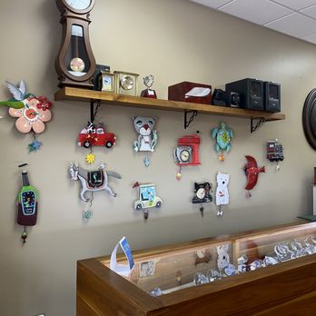 Cote Timeworks - Clocks on display inside the Cote Timeworks store. - Watch Repair Near Me - Southern Pines, North Carolina Cote Timeworks - Clocks on display inside the Cote Timeworks store. - Watch Repair Near Me - Southern Pines, North Carolina