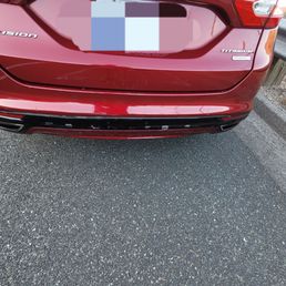 Images of the back of my vehicle after the hit. Images of the back of my vehicle after the hit.