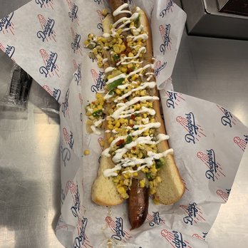 Dodger Stadium - The infamous Yard Run hotdog for the extremely hungry person. Investment: $21 - Stadiums & Arenas Near Me - Los Angeles, California Dodger Stadium - The infamous Yard Run hotdog for the extremely hungry person. Investment: $21 - Stadiums & Arenas Near Me - Los Angeles, California
