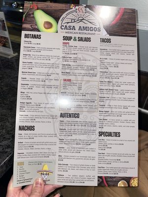 Menu photo 2 Casa Amigos Acworth, GA