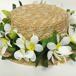 J & L Trading House - Plumeria w/spider lily, fern double headband
