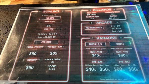 Menu photo 2 XLanes Fresno, CA Menu photo 2 XLanes Fresno, CA