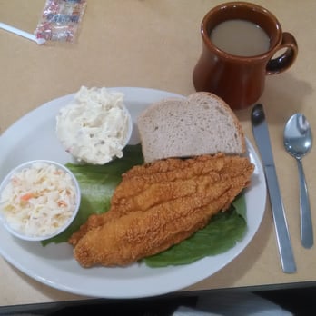 Diner 67 - My scrumptious catfish lunch! - Burgers Near Me - Lomira, Wisconsin