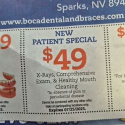 Boca Dental & Braces - Coupon cleaning not honored... No gum or periodontal