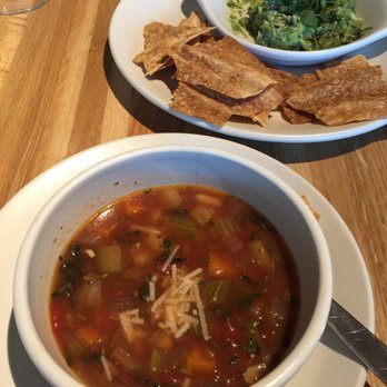 True Food Kitchen - Minestrone Daily Market Soup and Kale Guacamole - Vegetarian Near Me - Plano, Texas True Food Kitchen - Minestrone Daily Market Soup and Kale Guacamole - Vegetarian Near Me - Plano, Texas