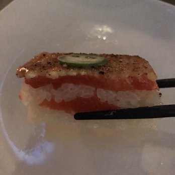 Miku - Salmon Aburi Oshi Sushi. - Japanese Near Me - Vancouver, British Columbia