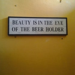 Butternuts Beer and Ale - Best sign in the bathroom.