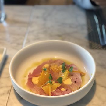 Fig & Olive - Hamachi Crudo - French Near Me - Houston, Texas