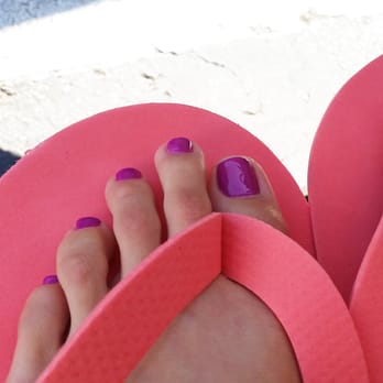GoBahli Nails - Purple pedicure - Nail Salons Near Me - Carlsbad, California