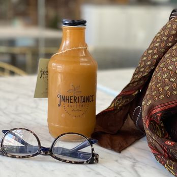 Inheritance Juicery - Guthrie Greens. (Carrot, Red Apple, Lemon, Spinach, and Ginger) - Juice Bars & Smoothies Near Me - Tulsa, Oklahoma