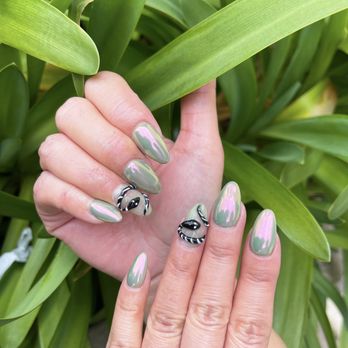 KC Nails & Spa - New set with 3D Design by Amy - Nail Salons Near Me - Riverside, California