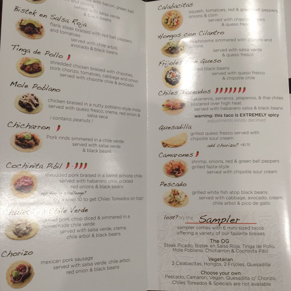 Guisados - Menu - Tacos Near Me - Burbank, California