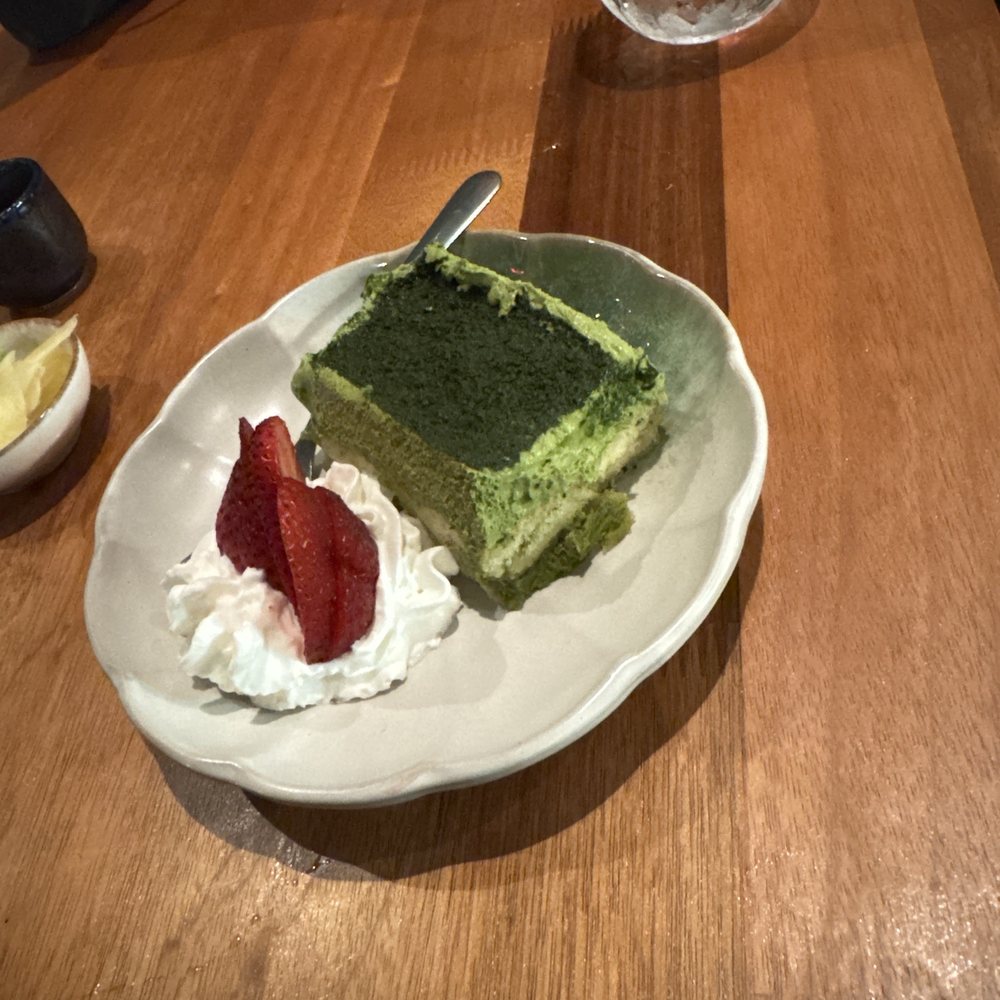 Silver Sea Sushi - Green tea tiramisu - Sushi Bars Near Me - Flower Mound, Texas Silver Sea Sushi - Green tea tiramisu - Sushi Bars Near Me - Flower Mound, Texas