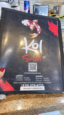 Menu photo 4 Koi Sushi San Pablo, CA