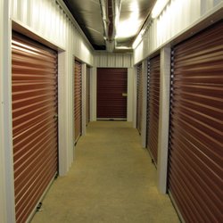 Mission Storage - Climate controlled buildings are well lit with wide aisles.