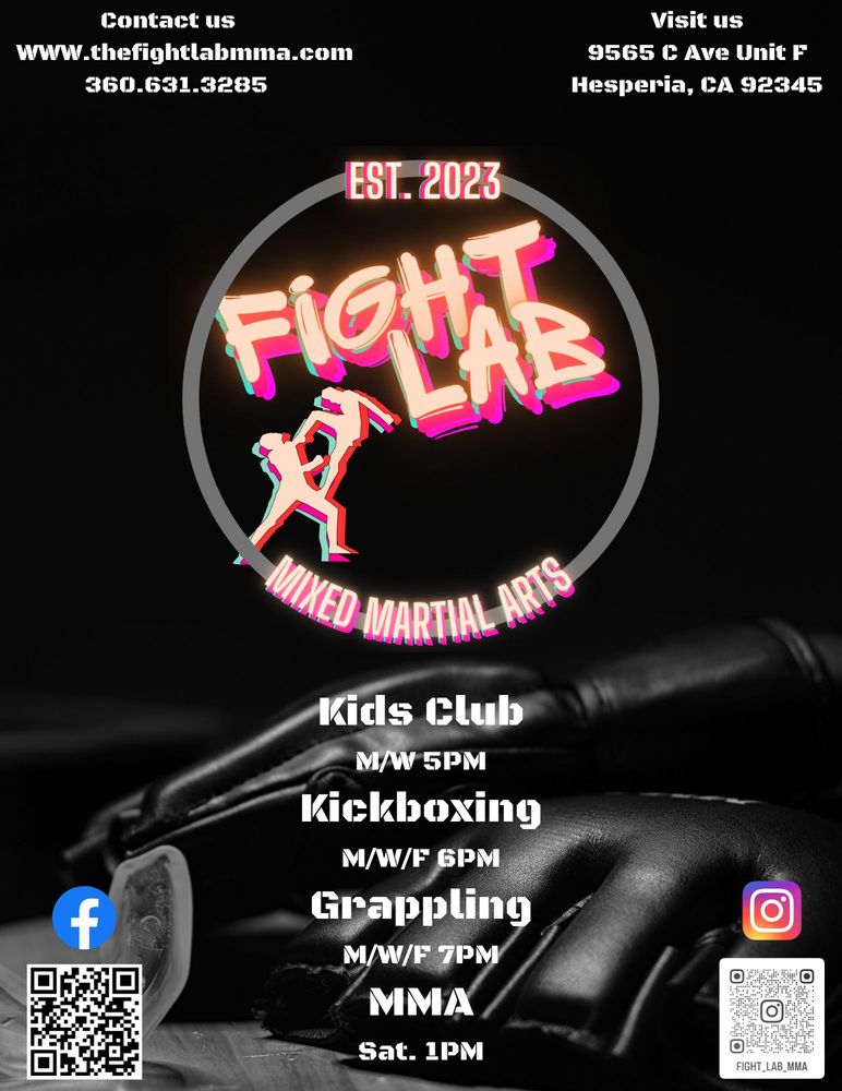 FIGHT LAB MMA Updated August 2024 9565 C Ave, Hesperia, California