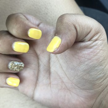 Pro Nails - You can see my natural nails through the dip and the thumb already cracked. - Nail Salons Near Me - Gurnee, Illinois Pro Nails - You can see my natural nails through the dip and the thumb already cracked. - Nail Salons Near Me - Gurnee, Illinois