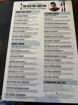 Menu photo 1 The Electric Cheetah Grand Rapids, MI Menu photo 1 The Electric Cheetah Grand Rapids, MI