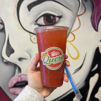 Quesa Loco - Strawberry Kiwi Agua Fresca - New Mexican Cuisine Near Me - Apopka, Florida