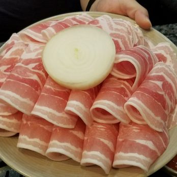 Pro Samgyubsal - Thin Sliced Pork Belly: minimum order 2 servings ($12) - Korean Near Me - Northbrook, Illinois Pro Samgyubsal - Thin Sliced Pork Belly: minimum order 2 servings ($12) - Korean Near Me - Northbrook, Illinois