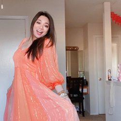 Pahiran Fashions - Anarkali chiffon dress