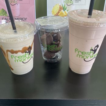 Fresh Monkee South End - Maui Colada, Monkee Balls, Caramel Coffee Buzz - Juice Bars & Smoothies Near Me - Charlotte, North Carolina Fresh Monkee South End - Maui Colada, Monkee Balls, Caramel Coffee Buzz - Juice Bars & Smoothies Near Me - Charlotte, North Carolina