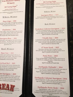 Menu photo 1 Cellardoor Lodi, CA