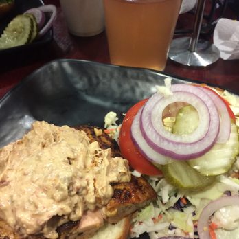 Crazee Burger - Got the Salmon burger with Kombucha! - Burgers Near Me - San Diego, California