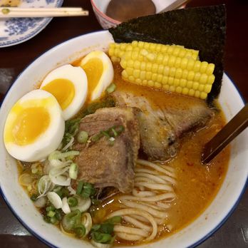 Good Fortune - Spicy pork ramen with corn and extra eggs - Ramen Near Me - Memphis, Tennessee