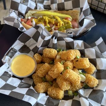 Lucy's on Lighthouse - Freights dog and Ollie tots - Hot Dogs Near Me - Pacific Grove, California