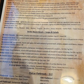 The Whistle Stop Bar & Grill - Menu - Pubs Near Me - Oxford, Massachusetts