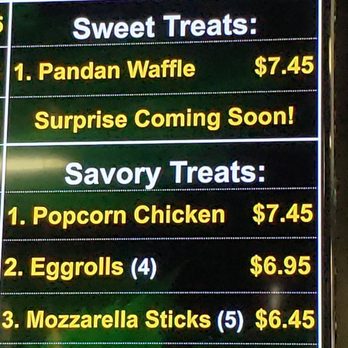 What’s The Tea - Snack menu - Bubble Tea Near Me - Modesto, California