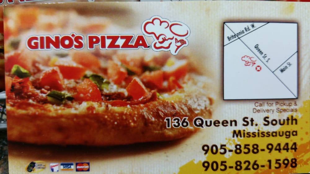 GINO’S PIZZA Updated October 2024 136 Queen Street S, Mississauga