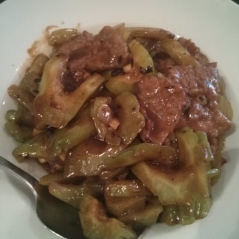 Wok & Roll - Beef with Bitter Melon 涼瓜牛肉 - Gluten-Free Near Me - Williamsville, New York Wok & Roll - Beef with Bitter Melon 涼瓜牛肉 - Gluten-Free Near Me - Williamsville, New York