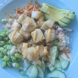 Laughing Gull Restaurant & Bar - Poke bowl with crispy tofu instead of tuna