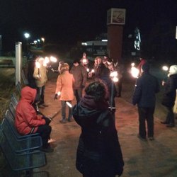 Fackelwanderung - Jetzt gehts los