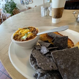Photo of No Sweat Cafe - Helena, MT, United States. Chilli and Grilled Cheese