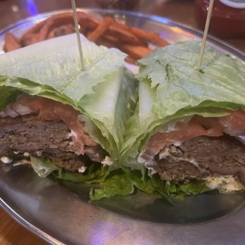 Remingtons Restaurant - Lettuce-wrapped Lucky Little Lamb Burger - New American Near Me - Beltsville, Maryland